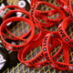 HIV/AIDS-awareness buttons and bracelets (Chip Somodevilla/Getty Images)